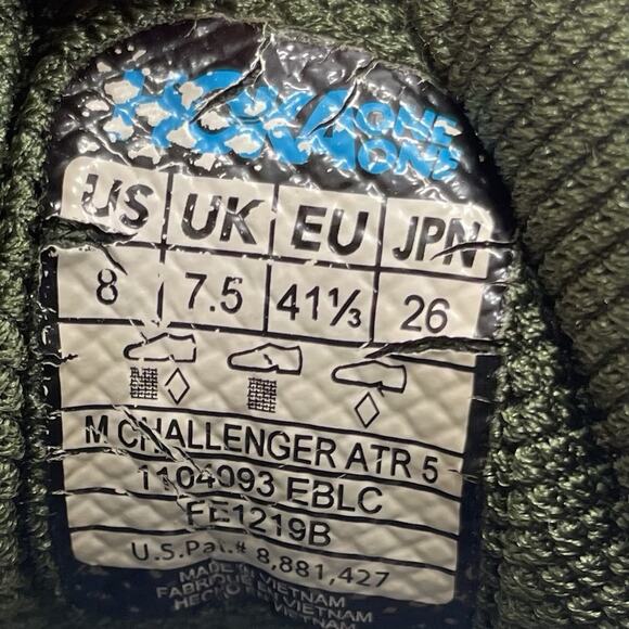 Hoka One One Challenger ATR 5 Running Shoes Mens Size 8 Black Green Athletic - Picture 8 of 12